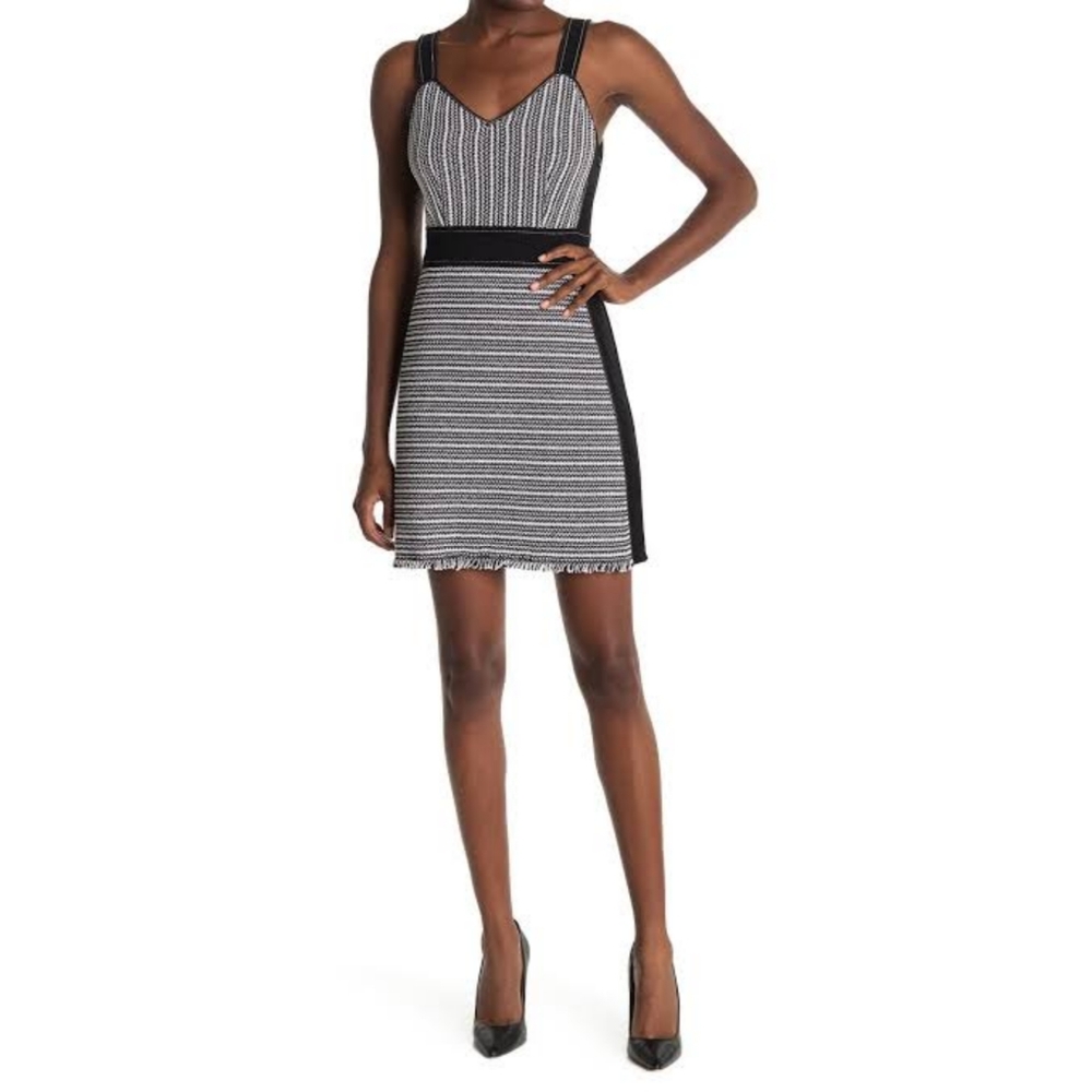 Derek lam 10 crosby fringe mini dress